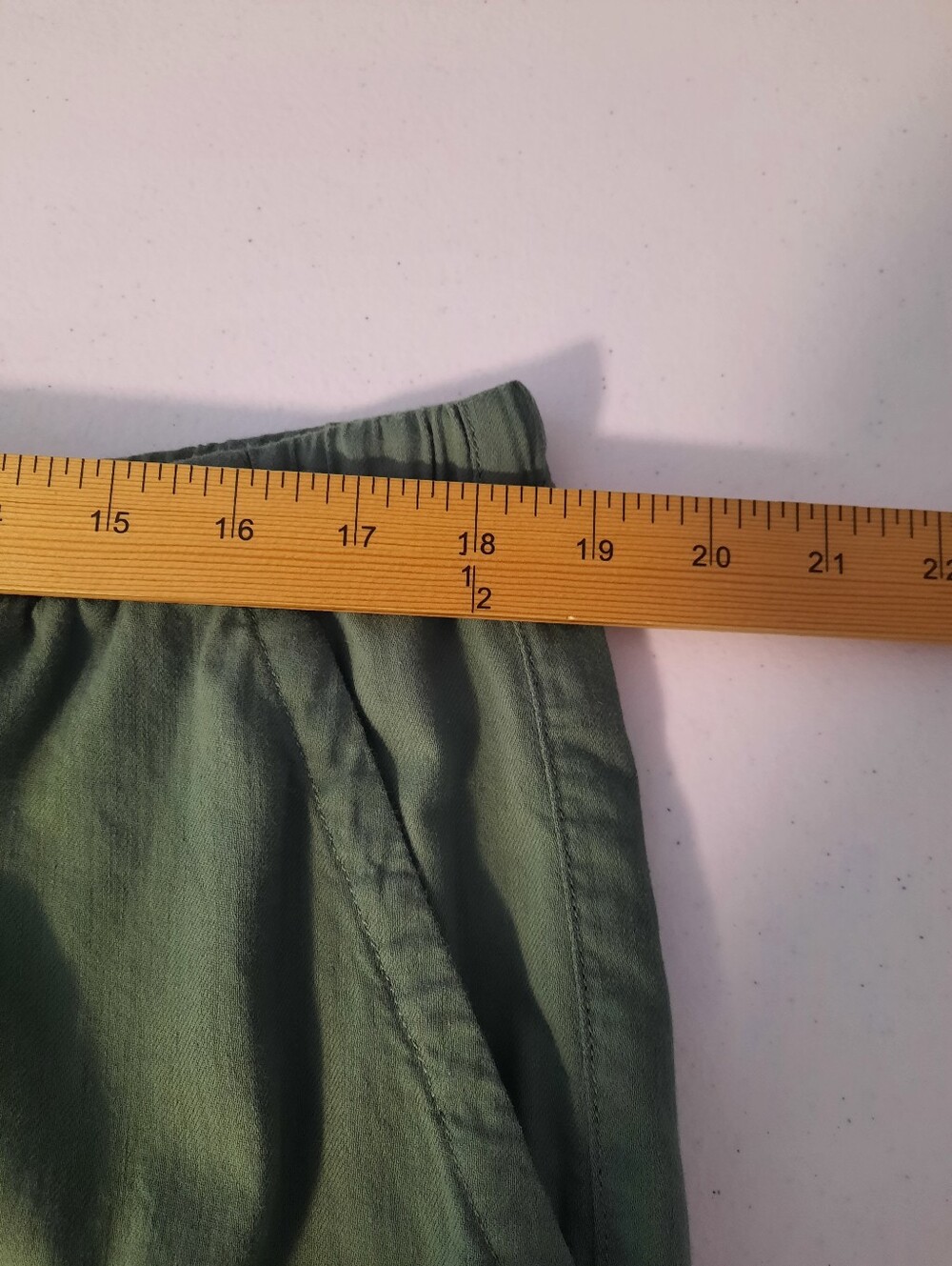 Eileen Fisher Nori Green Organic Cotton High Rise Relaxed Slim Leg Pants Large - Picture 10 of 15